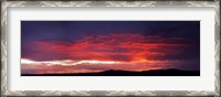 Framed Mountain Range at Sunset, Taos, Taos County, New Mexico