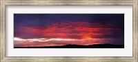 Framed Mountain Range at Sunset, Taos, Taos County, New Mexico