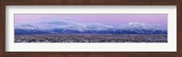 Framed Sangre De Cristo Range Under Snow, Taos County, New Mexico