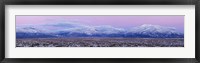 Framed Sangre De Cristo Range Under Snow, Taos County, New Mexico