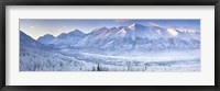 Framed Polar Bear Peak and Eagle Peak and Hurdygurdy Mountain, Alaska