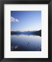 Framed Lake McDonald and the Rocky Mountains, Glacier National Park, Montana