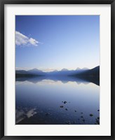 Framed Lake McDonald and the Rocky Mountains, Glacier National Park, Montana