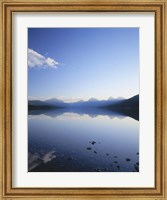 Framed Lake McDonald and the Rocky Mountains, Glacier National Park, Montana