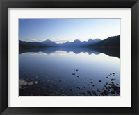 Framed Lake McDonald and the Rocky Mountains, Montana