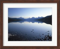 Framed Lake McDonald and the Rocky Mountains, Montana