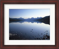 Framed Lake McDonald and the Rocky Mountains, Montana