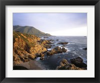 Framed Garrapata Beach on the Big Sur coast of California
