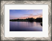 Framed Sunset Over Golf Course in Sarasota, Florida