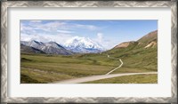 Framed Mount McKinley and Thorofare Pass, Denali National Park, Alaska