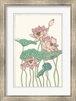 Framed Botanical Gloriosa Lotus I