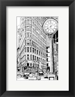 Framed B&W City Scene VII