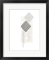 Framed Block Print Composition I