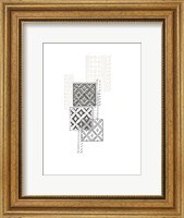 Framed Block Print Composition II