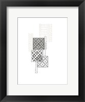 Framed Block Print Composition II