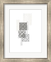 Framed Block Print Composition II