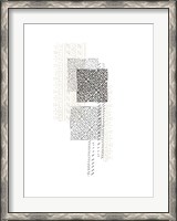 Framed Block Print Composition IV