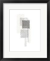Framed Block Print Composition IV