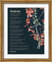 Framed Desiderata Autumn Branches