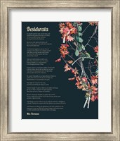 Framed Desiderata Autumn Branches