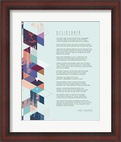 Framed Desiderata Abstract Geometric Background