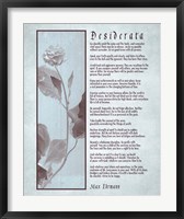 Framed Desiderata Brown Daguerreotype