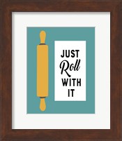 Framed Retro Kitchen III - Just Roll With It