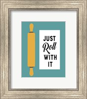Framed Retro Kitchen III - Just Roll With It