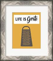 Framed Retro Kitchen I - Life Is Grate