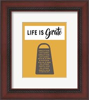 Framed Retro Kitchen I - Life Is Grate