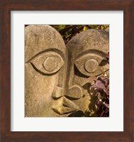 Framed Fiji, Viti Levu, Stone carved sculpture