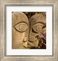 Framed Fiji, Viti Levu, Stone carved sculpture