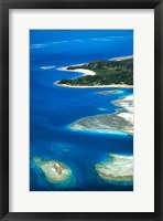 Framed Aerial of Maolo Island, Mamanuca Islands, Fiji