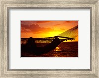 Framed Hammock and Sunset, Denarau Island, Fiji