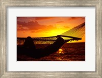 Framed Hammock and Sunset, Denarau Island, Fiji