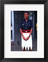 Framed Police Officer, Sigatoka, Fiji