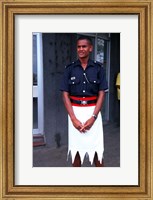 Framed Police Officer, Sigatoka, Fiji