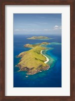 Framed Yanuya Island, Mamanuca Islands, Fiji