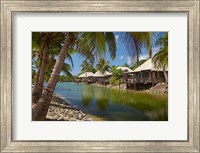 Framed Lagoon Bures, Musket Cove Island, Malolo Lailai, Fiji