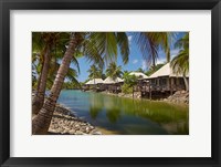 Framed Lagoon Bures, Musket Cove Island, Malolo Lailai, Fiji