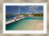 Framed Yachts tied up at Musket Cove Island Resort, Malolo Lailai Island, Mamanuca Islands, Fiji