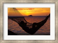 Framed Beach hammock, Plantation Island, Malolo Lailai, Fiji