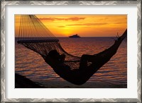 Framed Beach hammock, Plantation Island, Malolo Lailai, Fiji