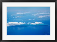 Framed Vatulele Island and clouds, Fiji