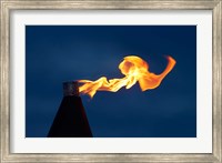 Framed Flame on kerosene lantern, Crusoe's Retreat, Coral Coast, Viti Levu, Fiji