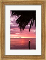 Framed Tropical Sunset, Beqa Island, Fiji