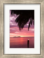 Framed Tropical Sunset, Beqa Island, Fiji