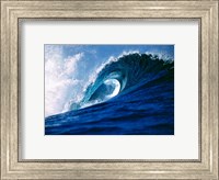 Framed Fiji Islands, Tavarua, Cloudbreak, Surfing waves