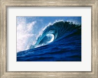 Framed Fiji Islands, Tavarua, Cloudbreak, Surfing waves