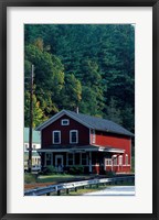 Framed Railroad Depot in West Cornwall, Litchfield Hills, Connecticut